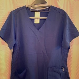 Vera Bradley Women’s Navy Blue Scrub Top